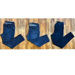 Old Navy 3pc Jean Bundle - Womens Size : 16 Dark Blue Denim Jeans